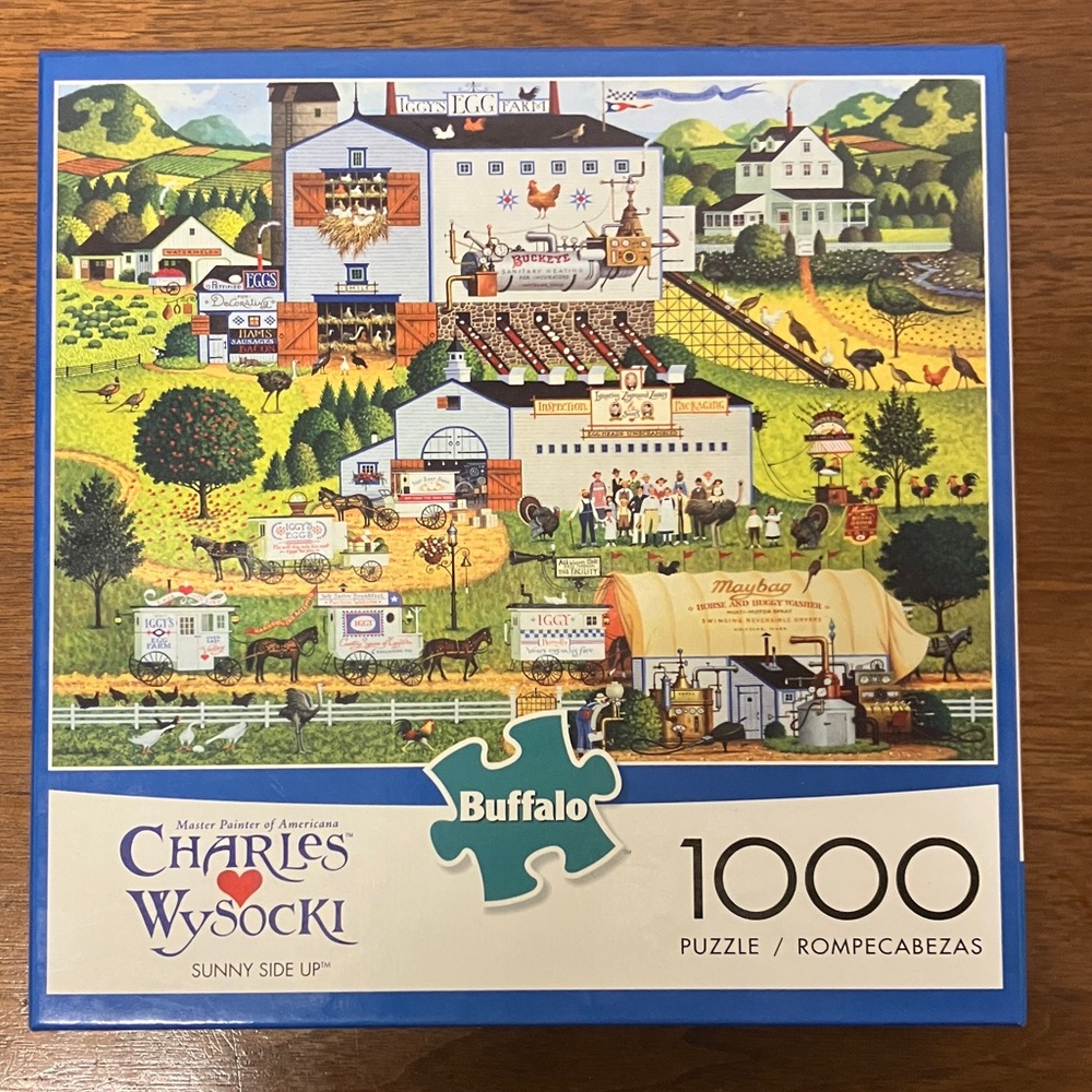 🧩COMPLETE🧩 Charles Wysocki “Sunny Side Up” 1000 piece puzzle